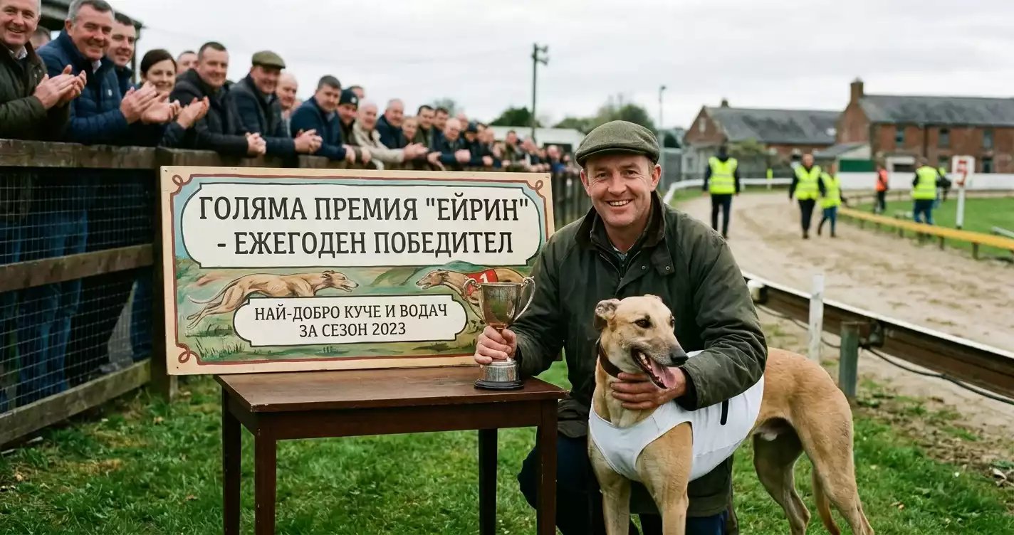 Награждаване на ирландско надбягване с хрътки