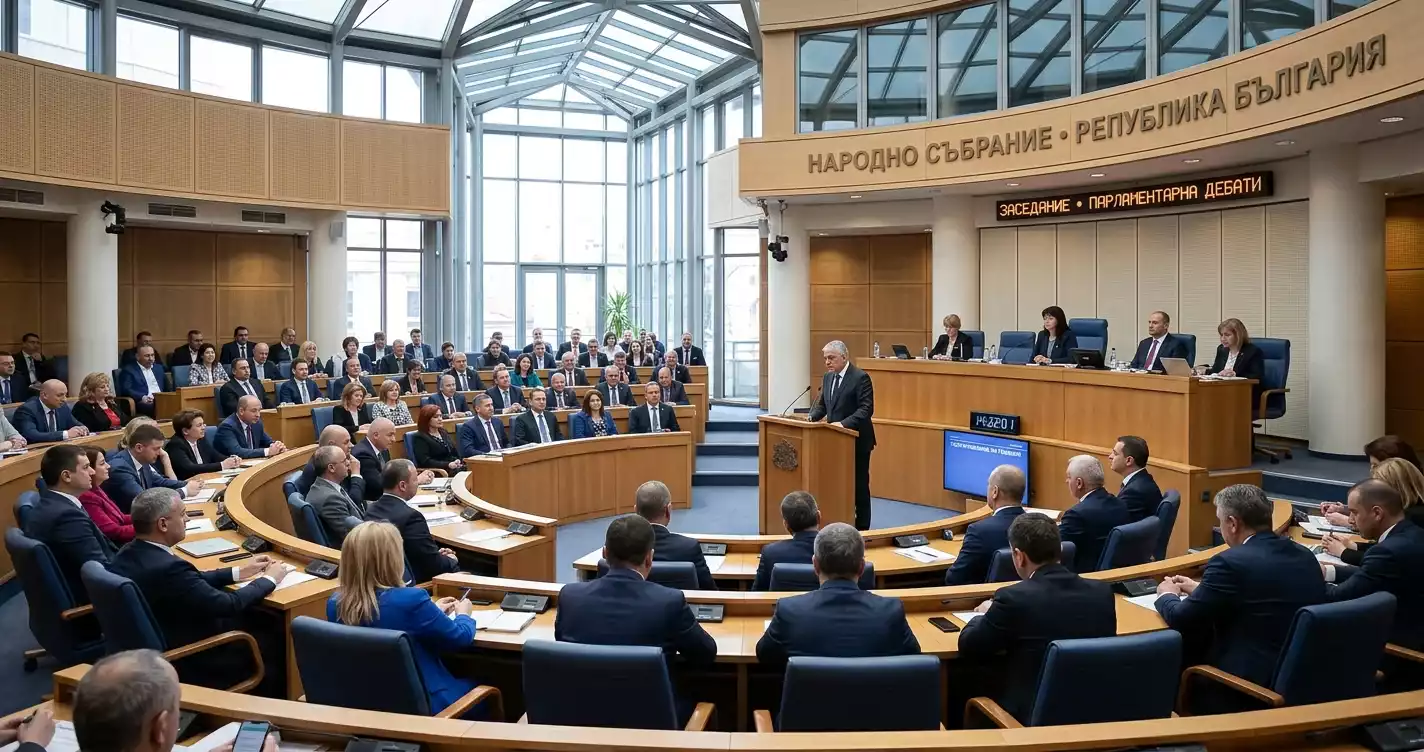 Залата на шотландския парламент, където е гласуван законопроектът